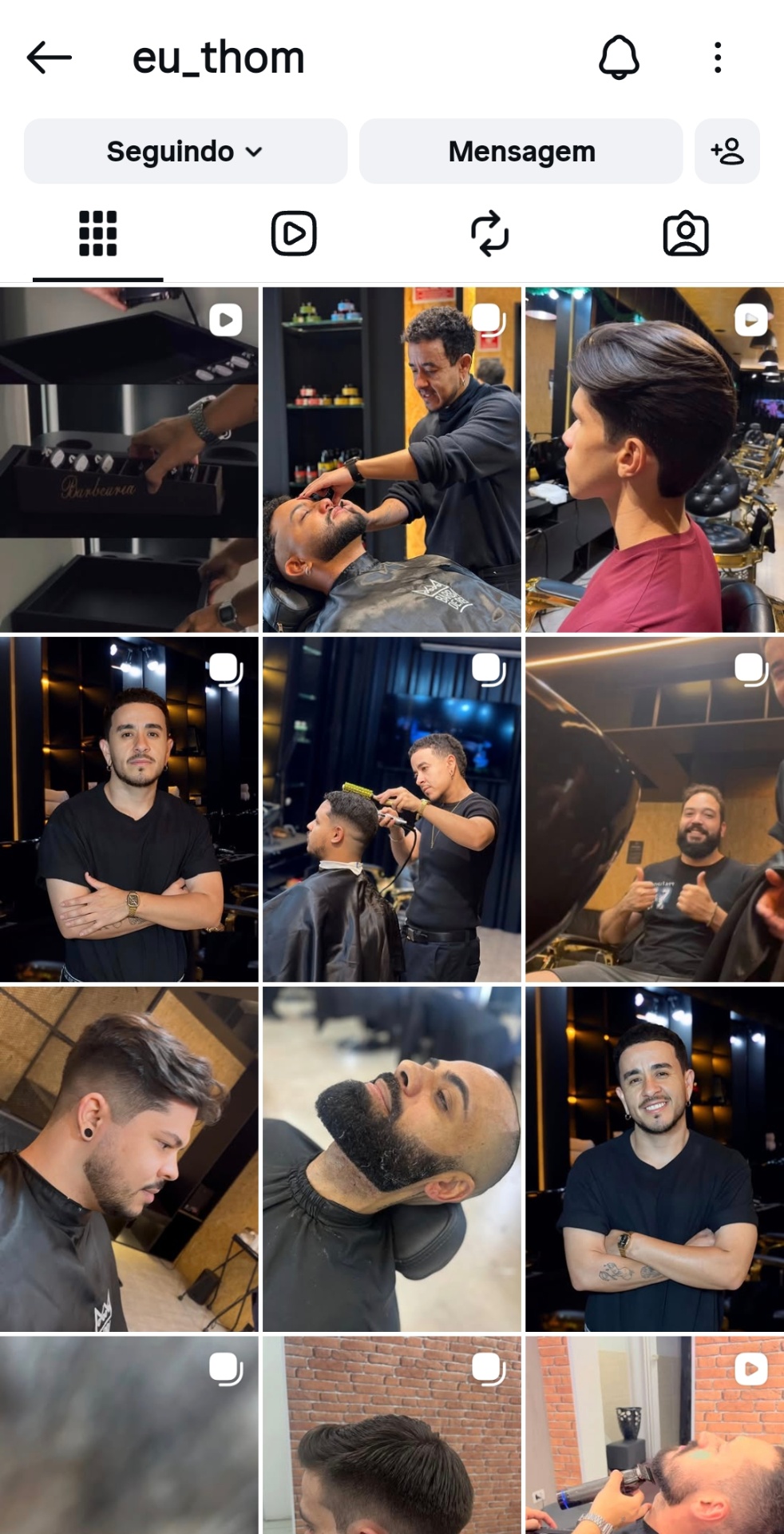Galeria de trabalhos do Thomas