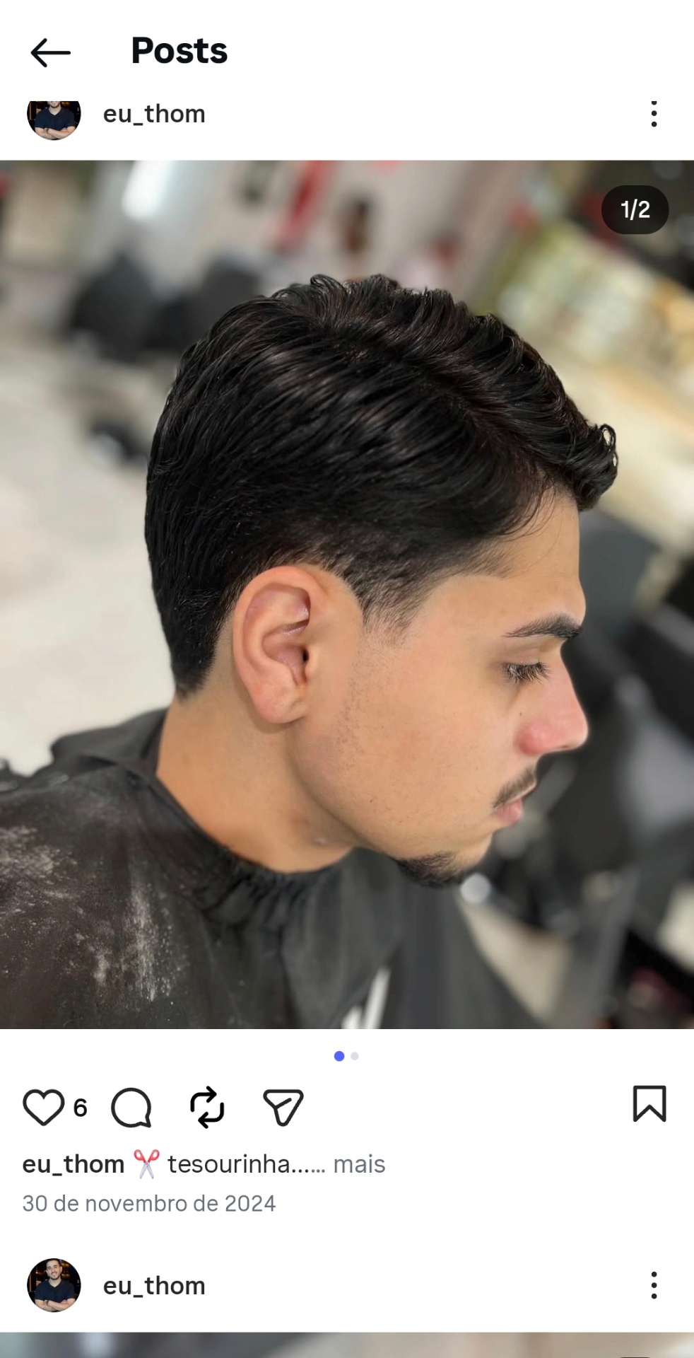 Corte tesourinha por Thomas